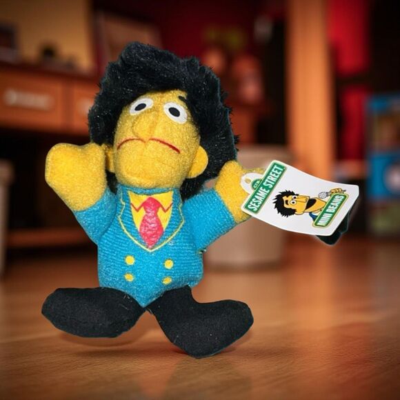 NWT Kellogg’s Sesame Street Guy Smiley Mini Beanie Mini Beans 1999 - Picture 1 of 4